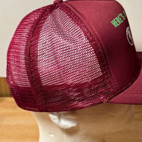 Vintage Funny‎ Here’s A Quarter Go Call Someone Who Cares Trucker Snapback Hat - Picture 5 of 8